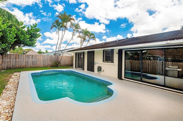 11533 SW 59th Ct, Cooper City, FL 33330 - view of swimming pool featuring a fenced backyard and a patio area