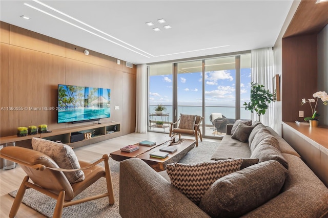 18975 Collins Ave Unit 4502, Sunny Isles Beach, FL 33160 - living room with floor to ceiling windows and wood finished floors