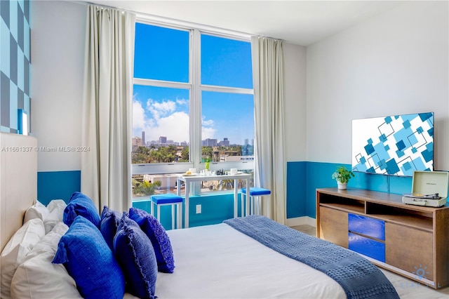 bedroom featuring light hardwood / wood-style flooring