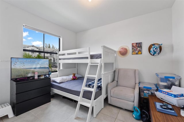 view of tiled bedroom