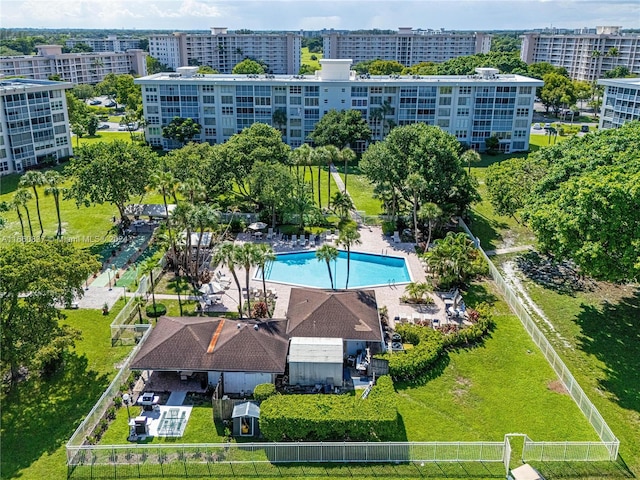 birds eye view of property