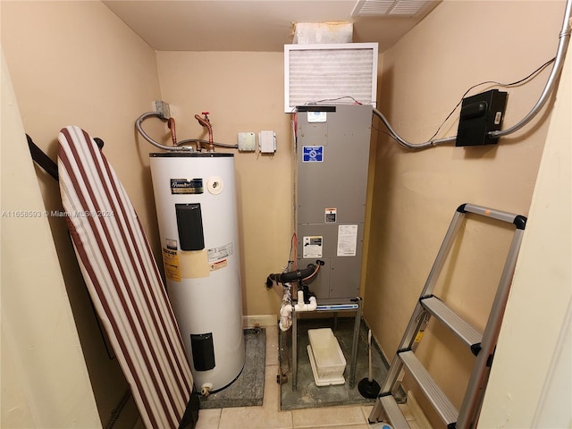 utilities featuring electric water heater