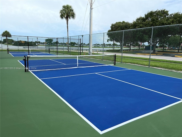 view of tennis court