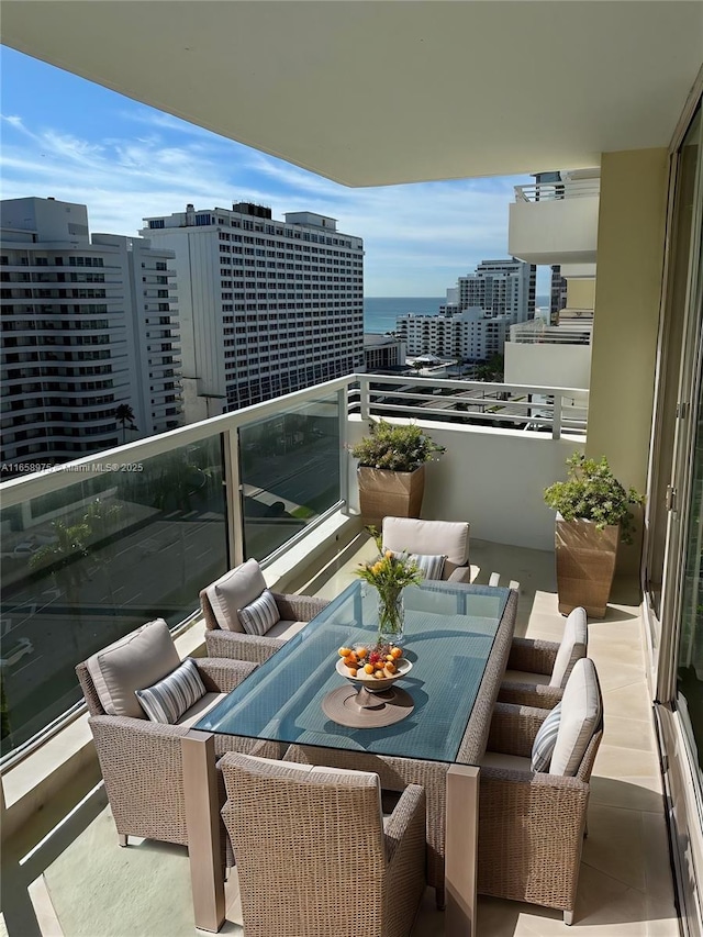 5600 Collins Ave Unit 15B, Miami Beach, FL 33140 - balcony featuring a city view