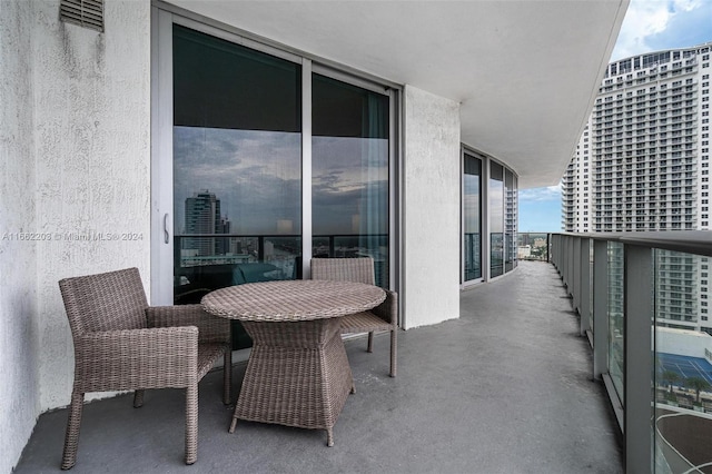 view of balcony