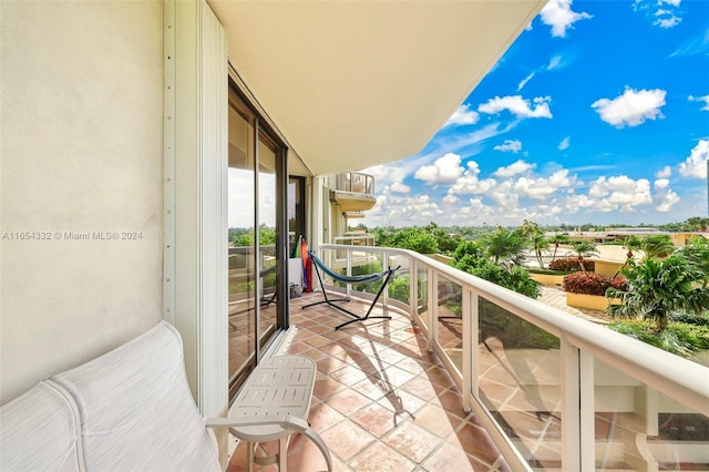 view of balcony