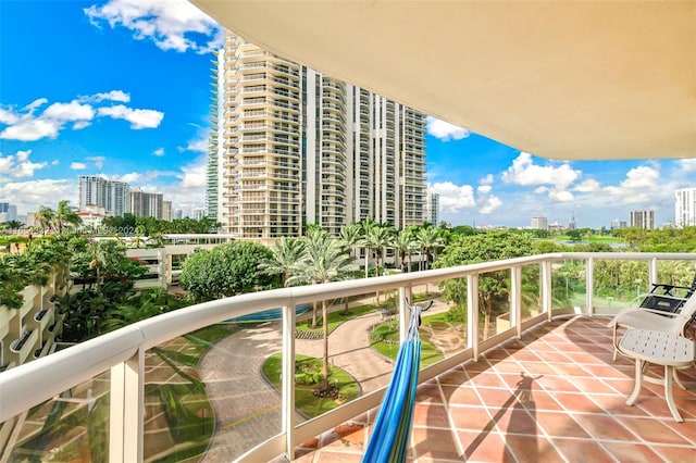 view of balcony