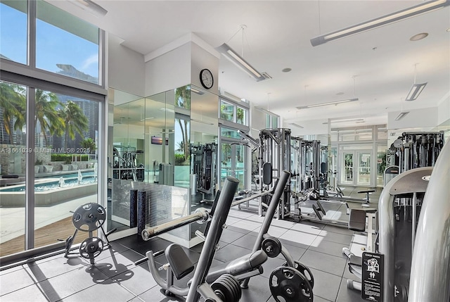 view of exercise room