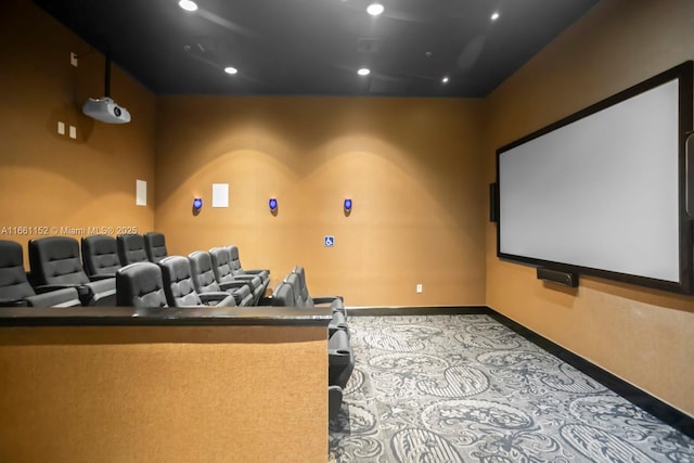 view of home theater room