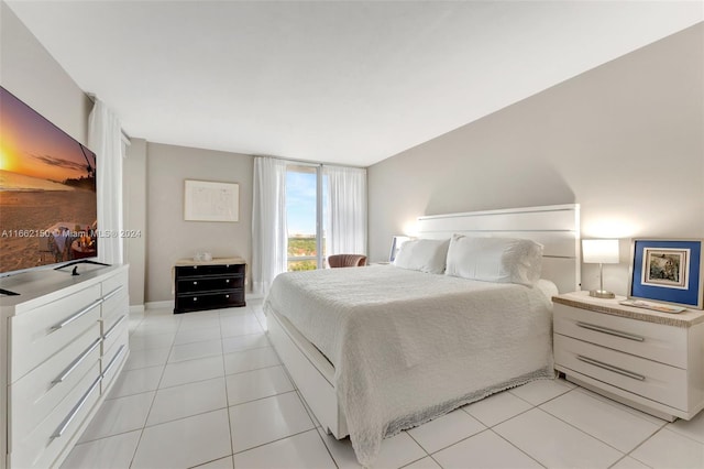 view of tiled bedroom