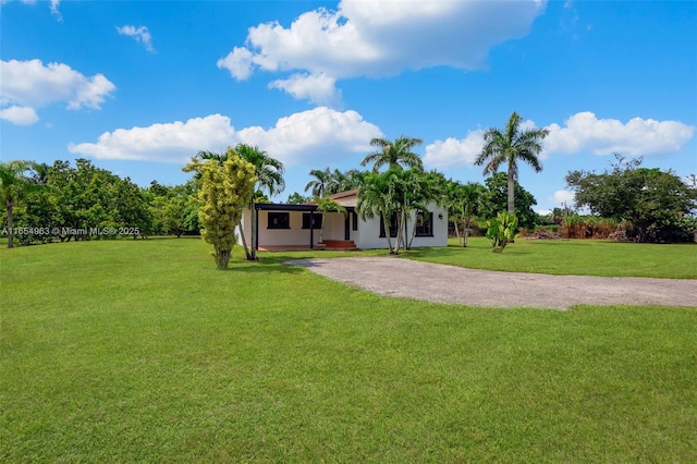 exterior space with driveway