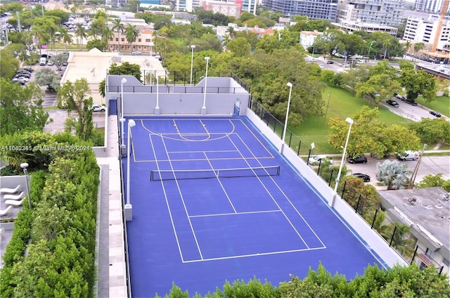 view of sport court