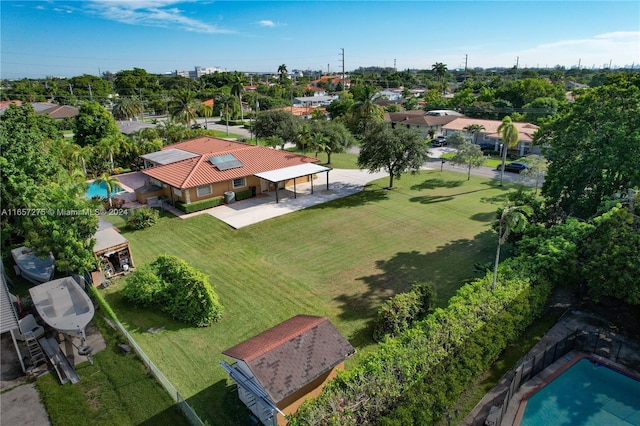 birds eye view of property