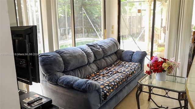 view of sunroom / solarium