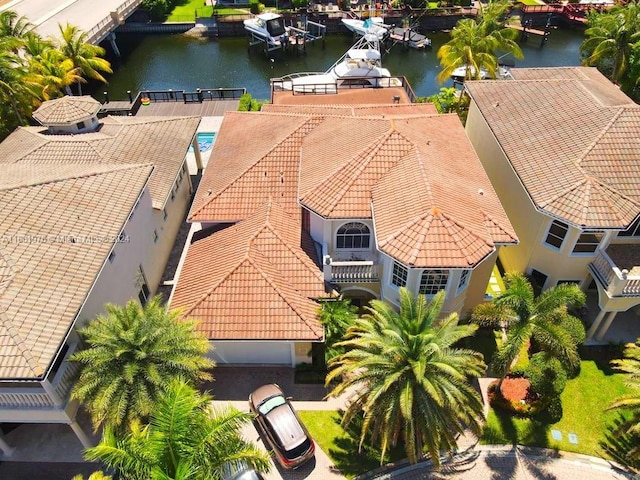 1486 Commodore Way, Hollywood, FL 33019 - aerial view of property and surrounding area featuring a nearby body of water