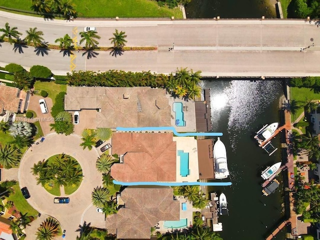 1486 Commodore Way, Hollywood, FL 33019 - view of property location with a nearby body of water and property parcel outlined