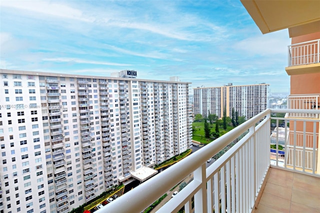 view of balcony