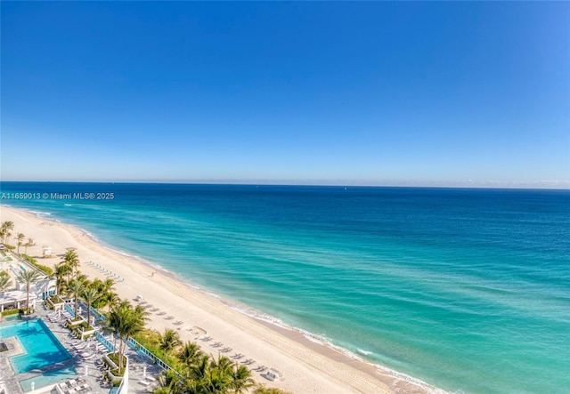 water view featuring a view of the beach