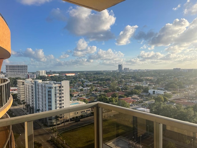 view of balcony