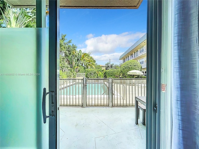 view of balcony