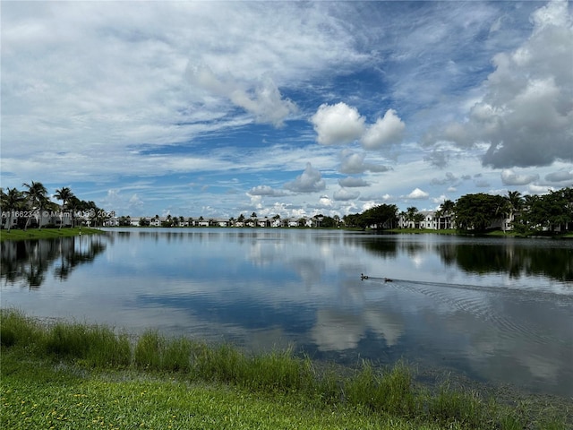 view of water feature