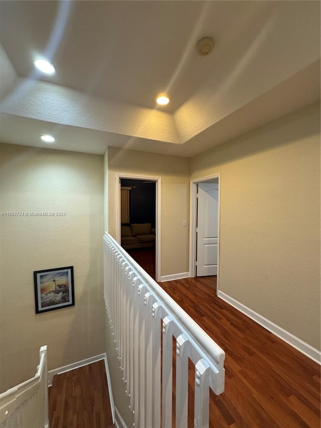 hallway featuring hardwood / wood-style floors