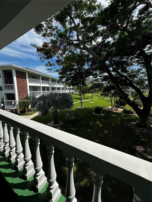 view of balcony