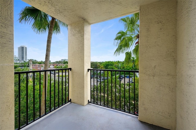 view of balcony