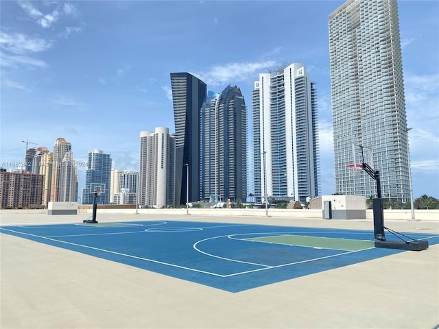 view of basketball court