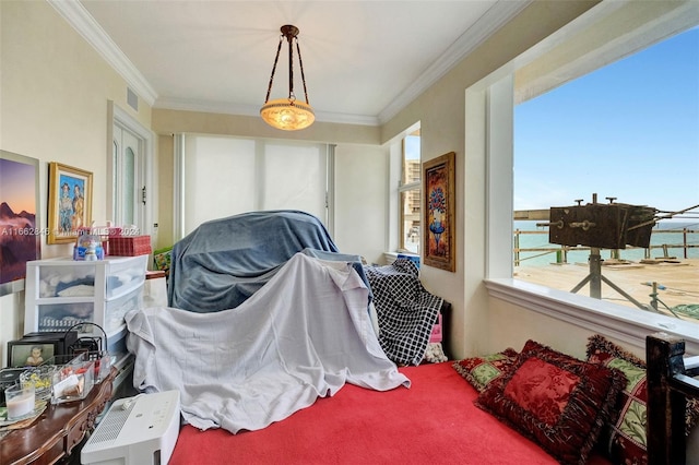 9801 NW Collins Ave Unit Ph8, Bal Harbour, FL 33154 - bedroom featuring ornamental molding