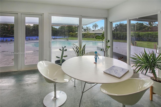 view of sunroom / solarium