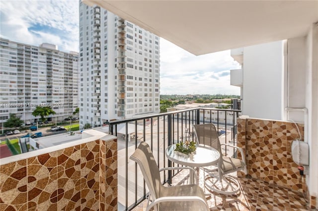 view of balcony