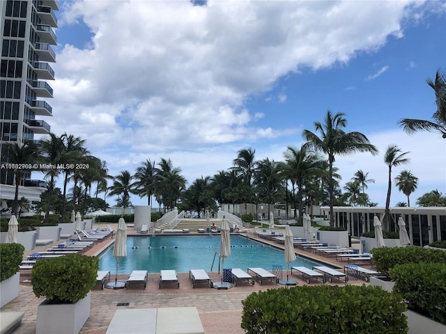 view of pool