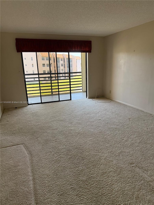 10442 Sunrise Lakes Blvd Unit 303, Sunrise, FL 33322 - spare room with baseboards, a textured ceiling, and carpet