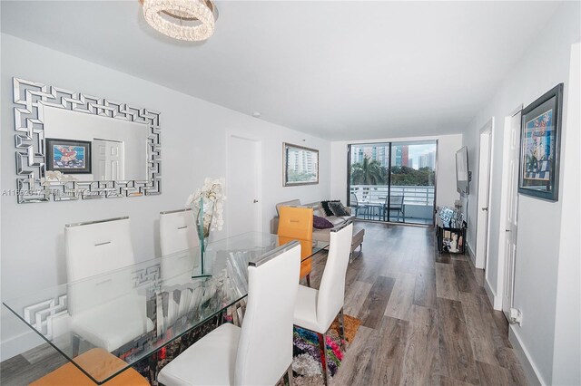 living room featuring hardwood / wood-style flooring