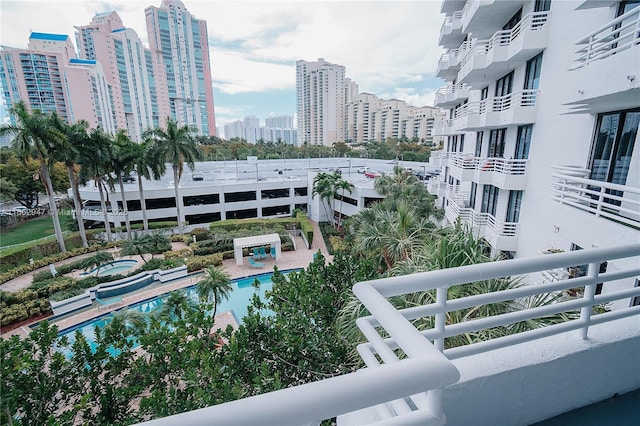 view of balcony