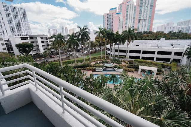 view of balcony