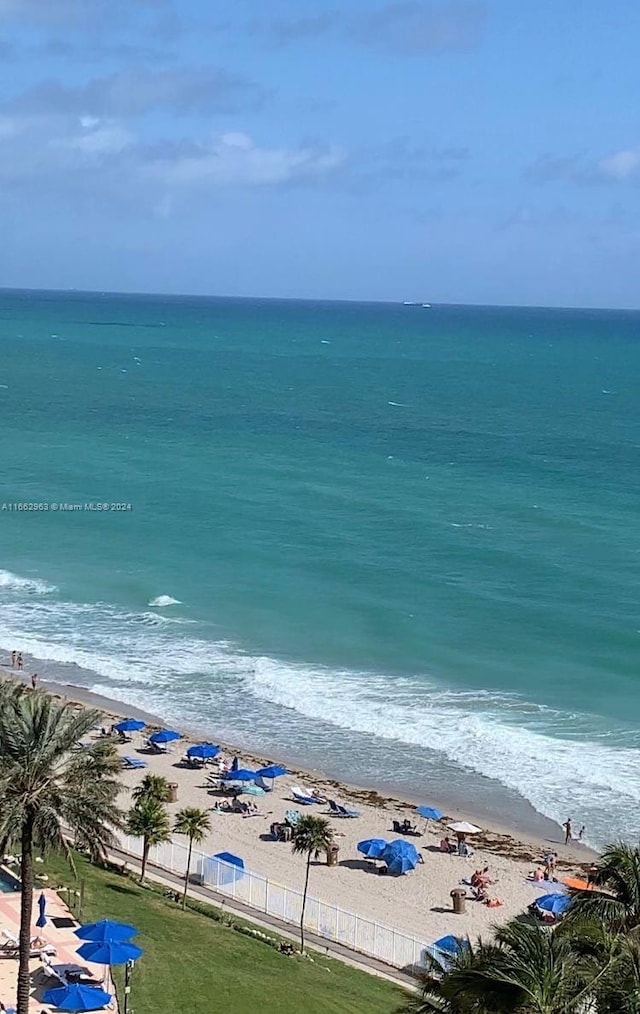 water view with a beach view