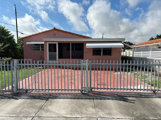 view of front of home