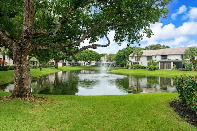 view of water feature