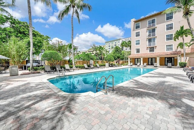 view of pool with a patio area