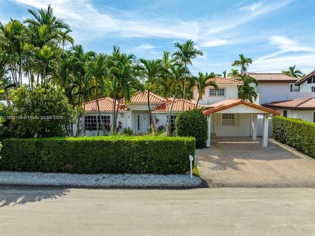 view of mediterranean / spanish house