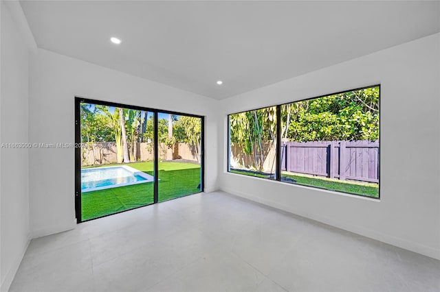 view of tiled empty room