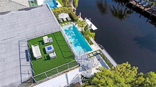 2112 NE 17th Ave, Wilton Manors, FL 33305 - aerial view with a water view