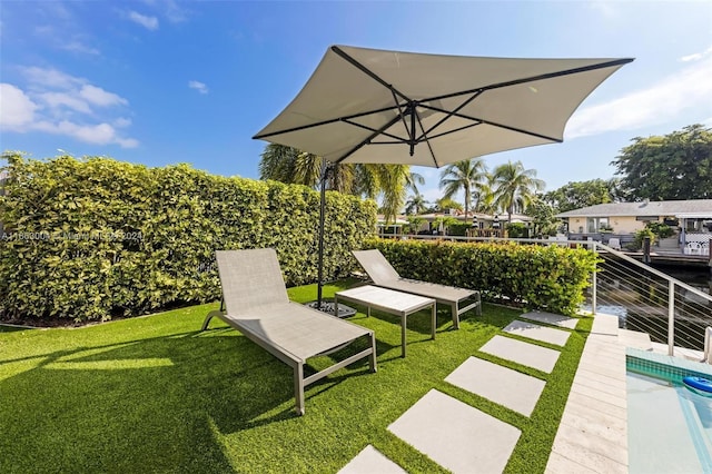 2112 NE 17th Ave, Wilton Manors, FL 33305 - exterior space with an outdoor pool and fence