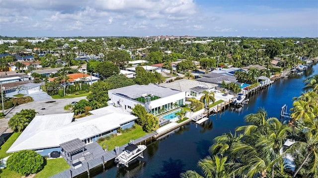 2112 NE 17th Ave, Wilton Manors, FL 33305 - aerial view with a water view and a residential view