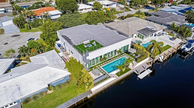 2112 NE 17th Ave, Wilton Manors, FL 33305 - birds eye view of property featuring a residential view and a water view