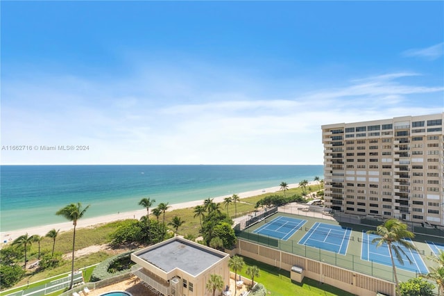 water view with a beach view