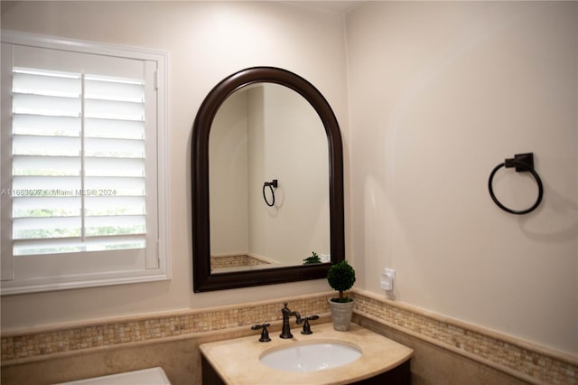 bathroom featuring vanity