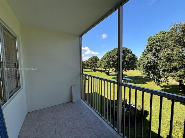 view of balcony